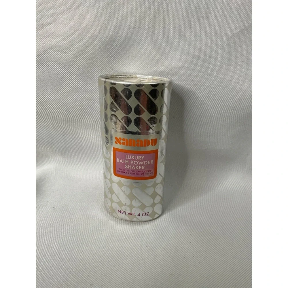 Xanadu Bath Powder Shaker 4 oz Vintage Talcum Powder Fragrance Made‎ in USA